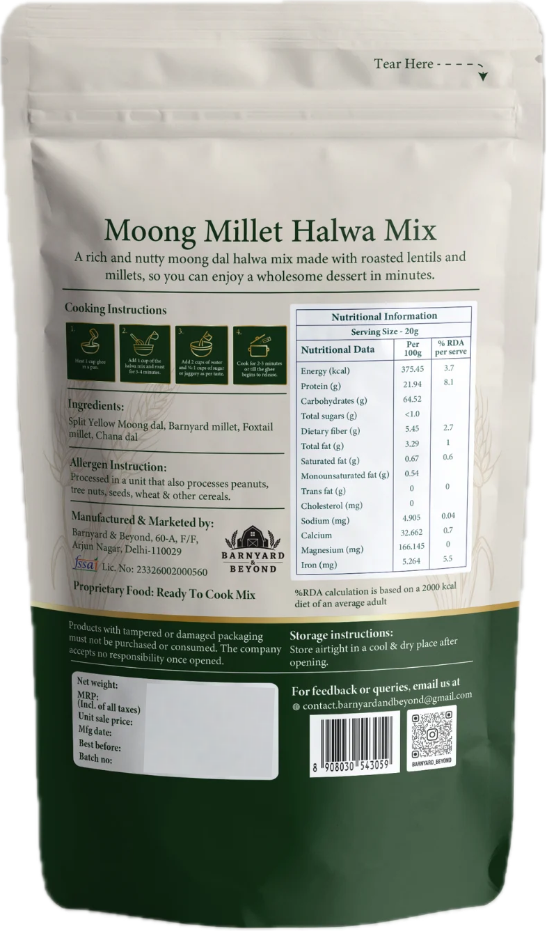 Moong Millet Halwa