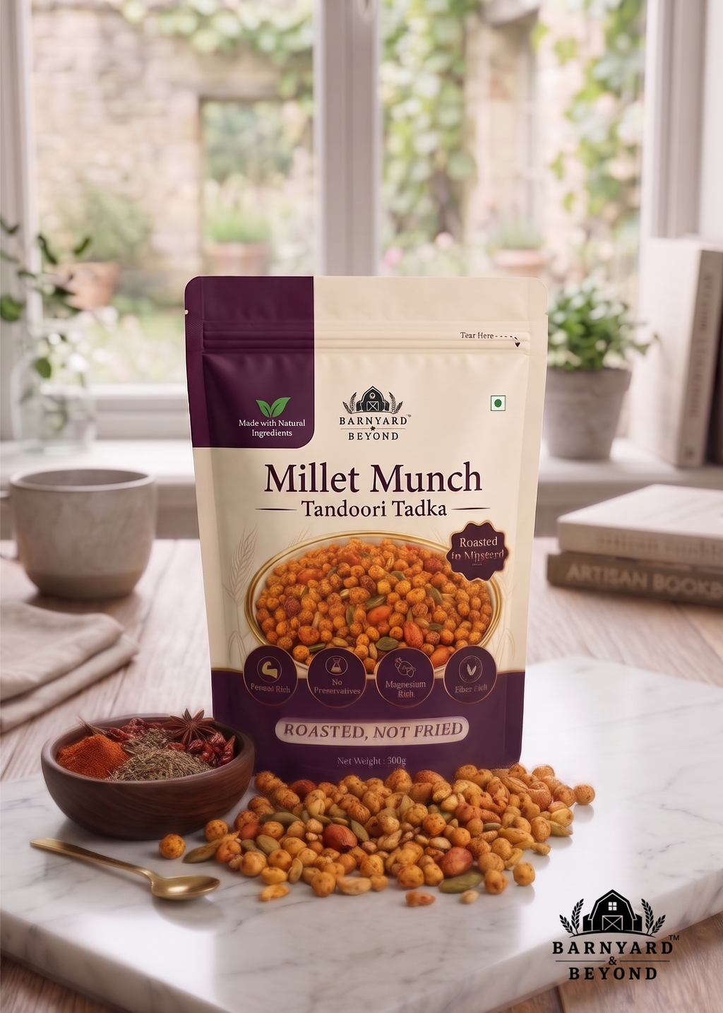 Millet Munch (Tandoori Tadka)