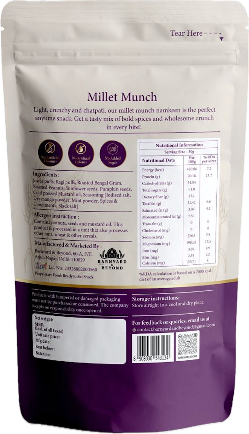 Millet Munch (Magic Mint Masala Namkeen)